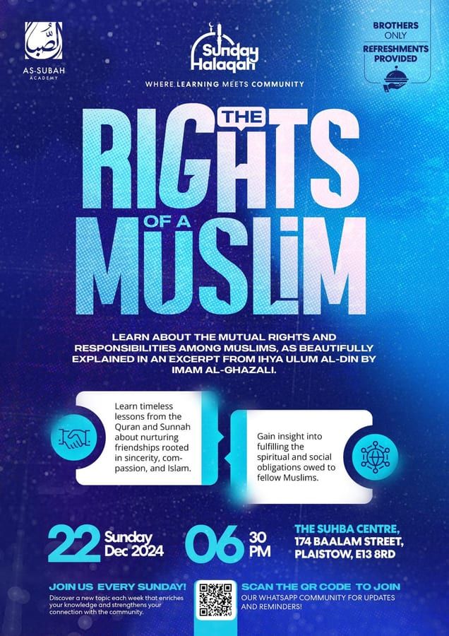 Sunday Halaqah — Where Learning Meets Community