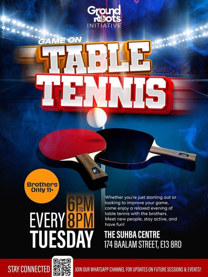 Table Tennis, Every Tuesday